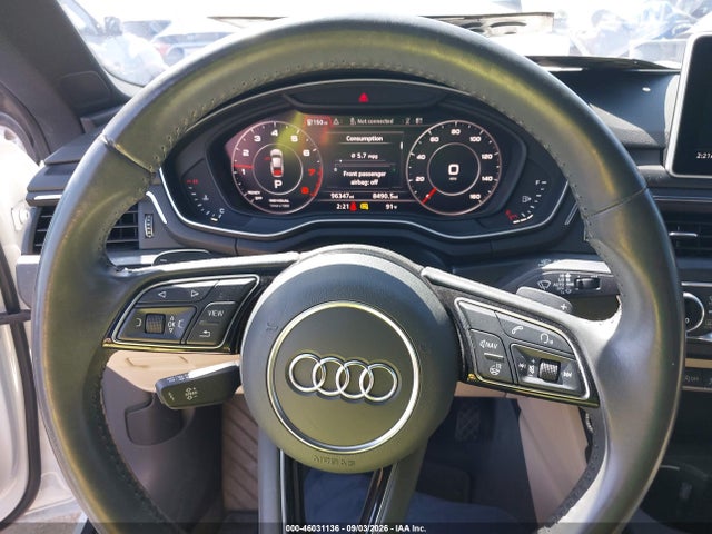 2018 Audi A5 Sportback Premium Plus მანქანა იყიდება აუქციონზე, vin: WAUBNCF52JA134239, აუქციონის ნომერი: 46031136
