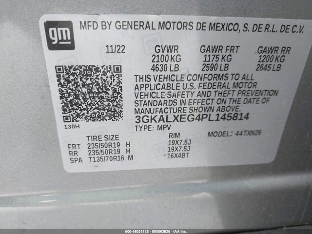 Aukcja sprzedaży 2023 Gmc Terrain Awd Denali, vin: 3GKALXEG4PL145814, numer aukcji: 46031185