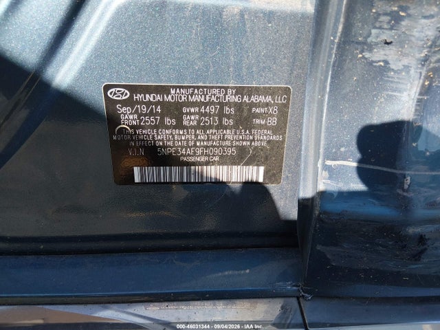Продаж на аукціоні авто 2015 Hyundai Sonata Limited, vin: 5NPE34AF9FH090395, номер лоту: 46031344