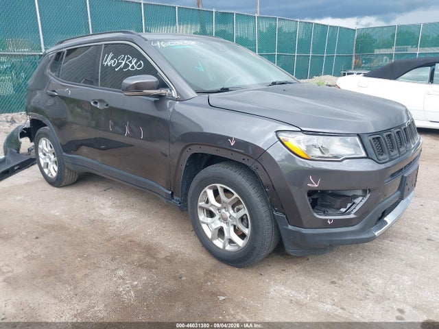 2018 Jeep Compass Limited Fwd მანქანა იყიდება აუქციონზე, vin: 3C4NJCCB9JT406851, აუქციონის ნომერი: 46031380