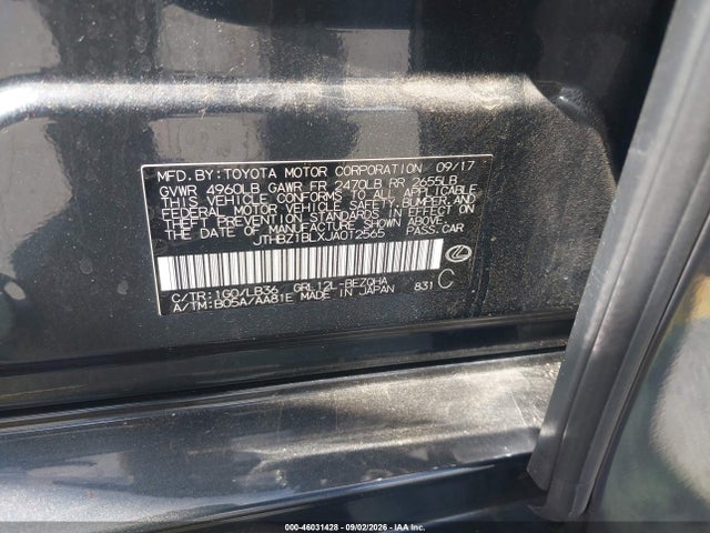 Продажа на аукционе авто 2018 Lexus Gs 350 F Sport, vin: JTHBZ1BLXJA012565, номер лота: 46031428