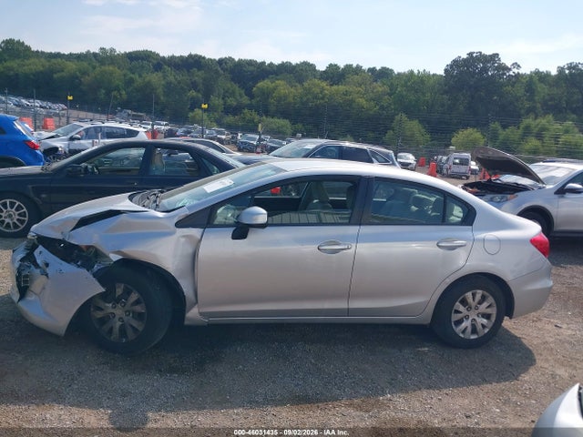 2012 Honda Civic Lx მანქანა იყიდება აუქციონზე, vin: 19XFB2F52CE049280, აუქციონის ნომერი: 46031435