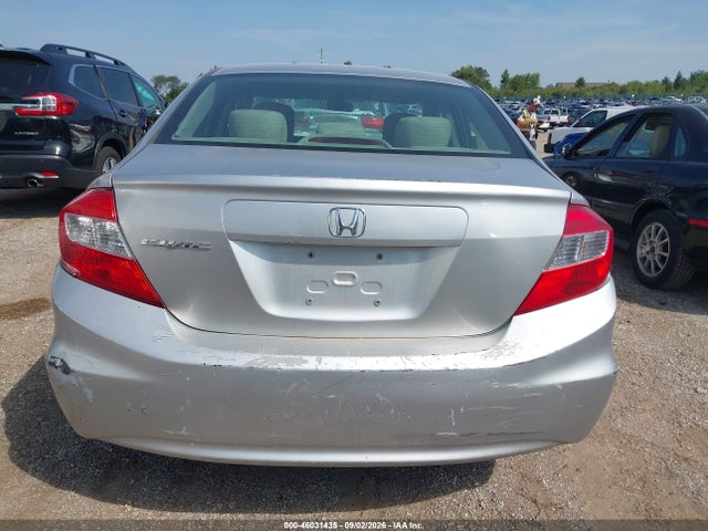 2012 Honda Civic Lx მანქანა იყიდება აუქციონზე, vin: 19XFB2F52CE049280, აუქციონის ნომერი: 46031435