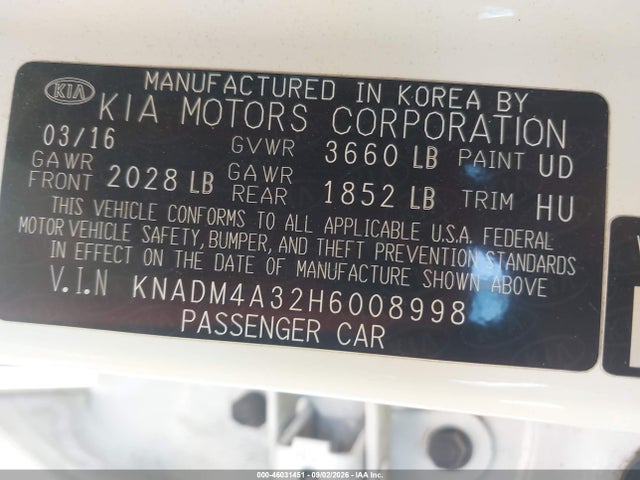 KIA RIO LX 2017 KNADM4A32H6008998 Image 9