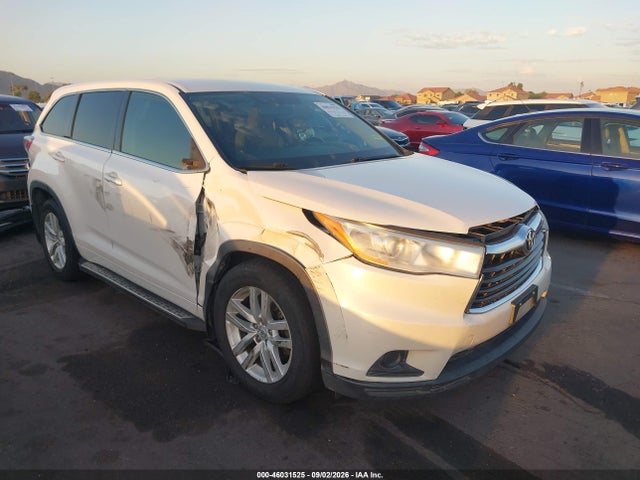 Aukcja sprzedaży 2014 Toyota Highlander Le V6, vin: 5TDBKRFH6ES037840, numer aukcji: 46031525