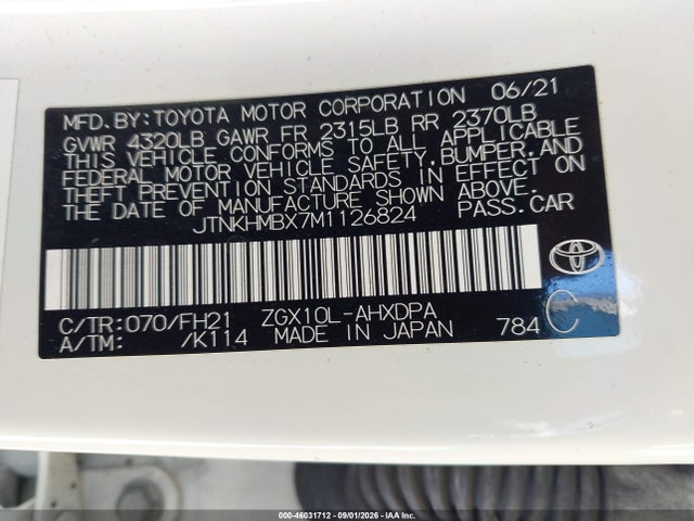 Toyota C-HR LE 2021 JTNKHMBX7M1126824 Image 9