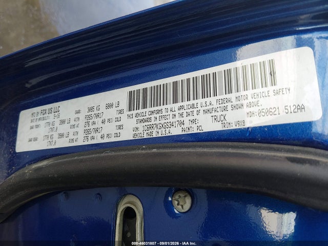 Aukcja sprzedaży 2016 Ram 1500 Tradesman, vin: 1C6RR7KGXGS341704, numer aukcji: 46031807