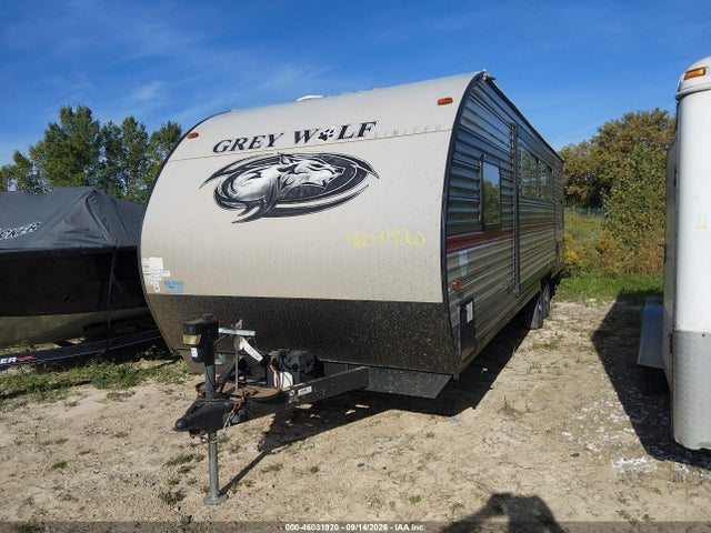 2018 Forest River Cherokee Grey Wolf 26dbh Travel Trailer მანქანა იყიდება აუქციონზე, vin: 4X4TCKB22JK048775, აუქციონის ნომერი: 46031920