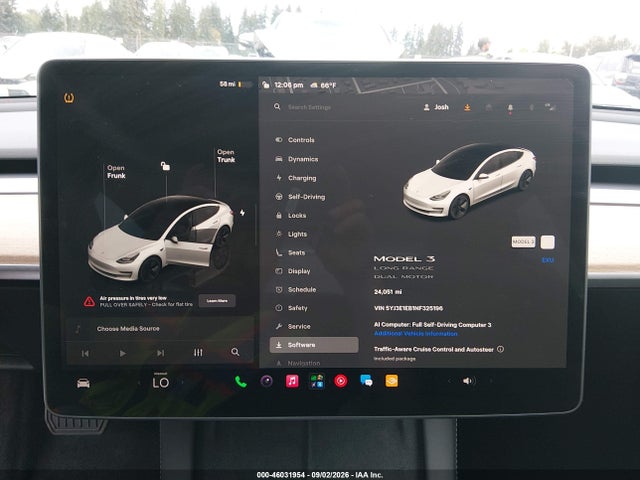 Aukcja sprzedaży 2022 Tesla Model 3 Long Range Dual Motor All-wheel Drive, vin: 5YJ3E1EB1NF325196, numer aukcji: 46031954