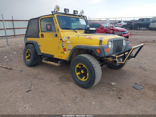 Продажа на аукционе авто 2000 Jeep Wrangler Se, vin: 1J4FA29P5YP783686, номер лота: 46032079
