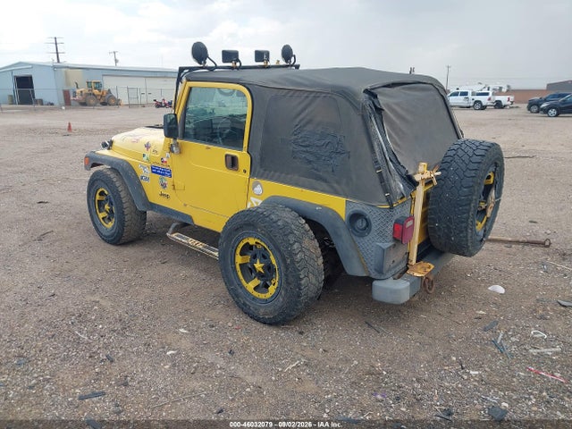 Продаж на аукціоні авто 2000 Jeep Wrangler Se, vin: 1J4FA29P5YP783686, номер лоту: 46032079