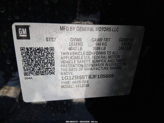 Chevrolet Malibu 1ls 2018 1G1ZB5ST6JF105669 Image 9