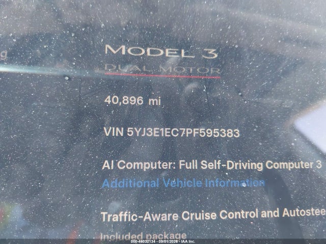 Tesla Model 3 Performance Dual Motor All-wheel Drive 2023 5YJ3E1EC7PF595383 Image 14