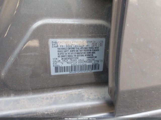 Aukcja sprzedaży 2016 Nissan Sentra Sl, vin: 3N1AB7AP5GY215783, numer aukcji: 46032204