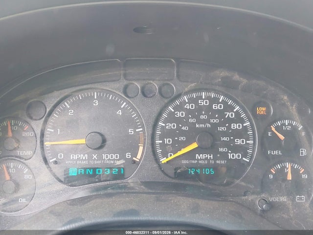 2001 Chevrolet S-10 Ls მანქანა იყიდება აუქციონზე, vin: 1GCCS19W11K148765, აუქციონის ნომერი: 46032311