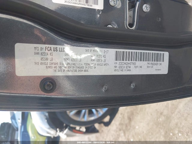 Продаж на аукціоні авто 2017 Chrysler 300 Limited, vin: 2C3CCAAG2HH577033, номер лоту: 46032395
