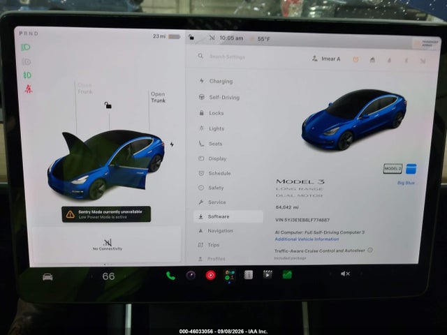 Aukcja sprzedaży 2020 Tesla Model 3 Long Range Dual Motor All-wheel Drive, vin: 5YJ3E1EB8LF774887, numer aukcji: 46033056