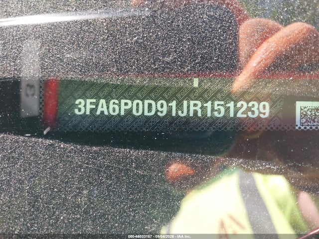 46033187 :رقم المزاد ، 3FA6P0D91JR151239 vin ، 2018 Ford Fusion Titanium مزاد بيع