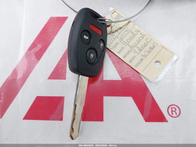 46033205 :رقم المزاد ، 1HGCP26458A157013 vin ، 2008 Honda Accord 2.4 Lx-p مزاد بيع