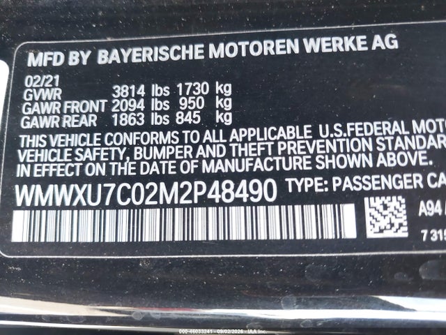 Mini Hardtop Cooper 2021 WMWXU7C02M2P48490 Image 9