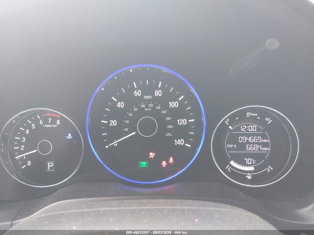 46033287 :رقم المزاد ، 3CZRU5H39MM726900 vin ، 2021 Honda Hr-v 2wd Lx مزاد بيع