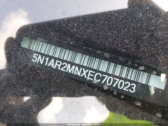 Aukcja sprzedaży 2014 Nissan Pathfinder Platinum, vin: 5N1AR2MNXEC707023, numer aukcji: 46033309