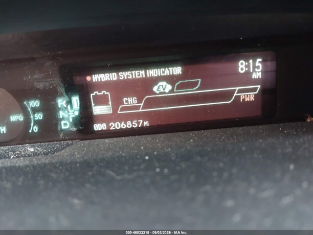 Aukcja sprzedaży 2013 Toyota Prius Two, vin: JTDKN3DU9D1625215, numer aukcji: 46033315