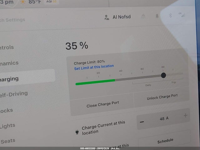 46033385 :رقم المزاد ، 5YJYGDEEXLF024872 vin ، 2020 Tesla Model Y Long Range Dual Motor All-wheel Drive مزاد بيع