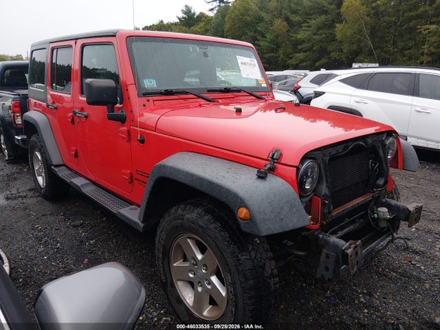 Продажа на аукционе авто 2016 Jeep Wrangler Unlimited Sport, vin: 1C4BJWDG2GL303046, номер лота: 46033535