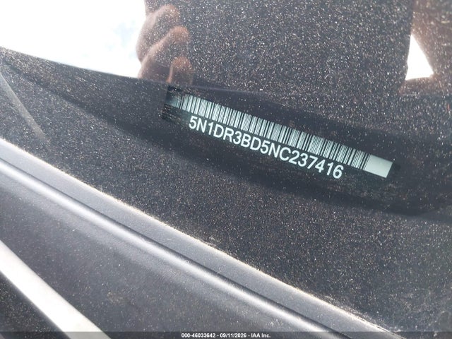 Aukcja sprzedaży 2022 Nissan Pathfinder Sv 4wd, vin: 5N1DR3BD5NC237416, numer aukcji: 46033642