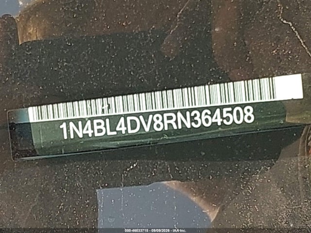 Продаж на аукціоні авто 2024 Nissan Altima Sv Fwd, vin: 1N4BL4DV8RN364508, номер лоту: 46033715