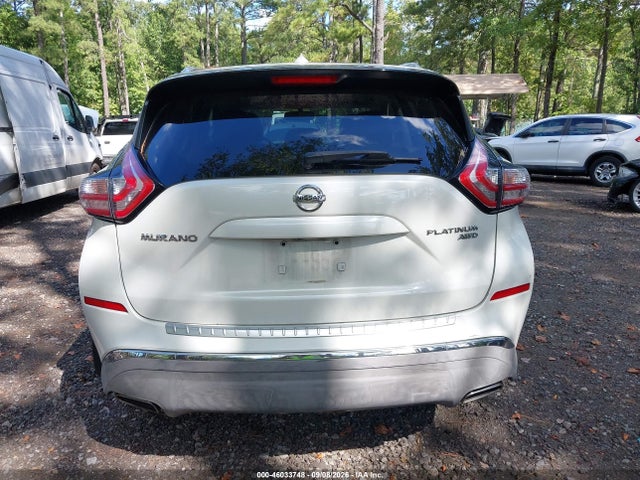 2015 Nissan Murano Platinum მანქანა იყიდება აუქციონზე, vin: 5N1AZ2MH4FN229245, აუქციონის ნომერი: 46033748