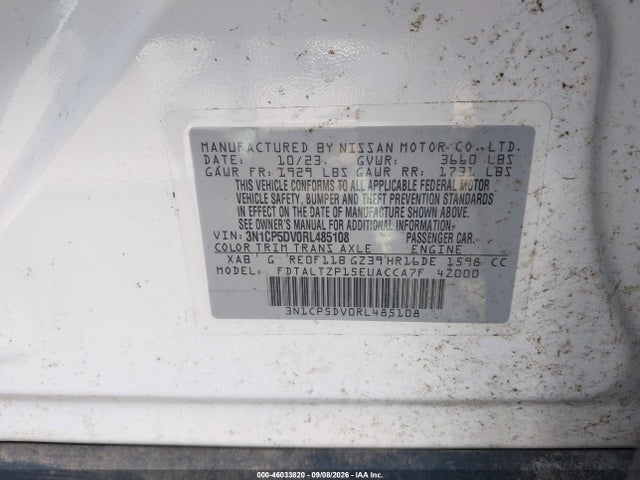 Продаж на аукціоні авто 2024 Nissan Kicks Sr Xtronic Cvt, vin: 3N1CP5DV0RL485108, номер лоту: 46033820