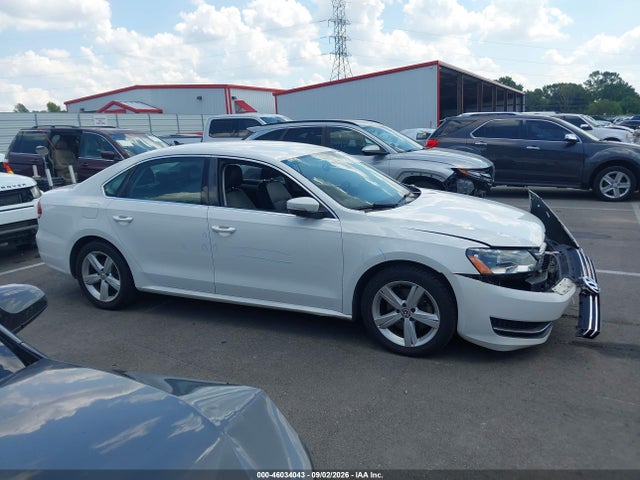 2013 Volkswagen Passat 2.5l Se მანქანა იყიდება აუქციონზე, vin: 1VWBH7A36DC004610, აუქციონის ნომერი: 46034043