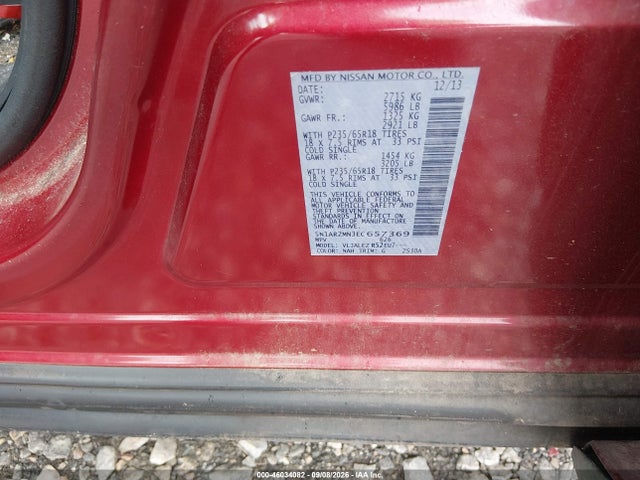 Nissan Pathfinder Sv 2014 5N1AR2MN3EC657369 Image 9