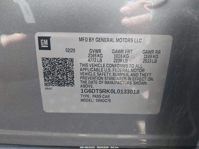 Aukcja sprzedaży 2020 Cadillac Ct5 Premium Luxury, vin: 1G6DT5RK0L0133018, numer aukcji: 46034253