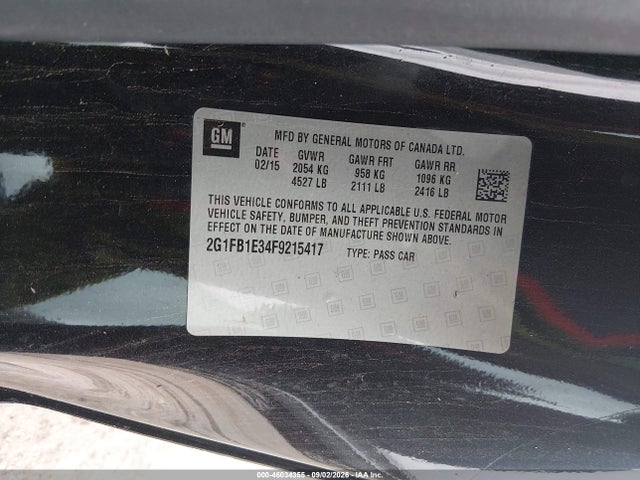 Aukcja sprzedaży 2015 Chevrolet Camaro 2ls, vin: 2G1FB1E34F9215417, numer aukcji: 46034355