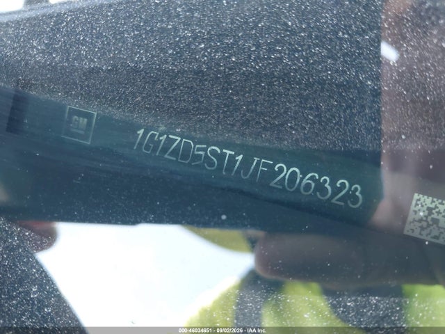 46034651 :رقم المزاد ، 1G1ZD5ST1JF206323 vin ، 2018 Chevrolet Malibu Lt مزاد بيع