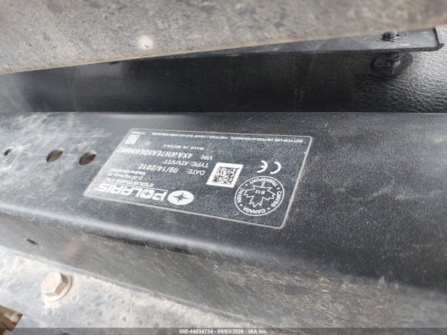 Продажа на аукционе авто 2013 Polaris Ranger 800 Crew Eps, vin: 4XAWH7EA5DE654697, номер лота: 46034734