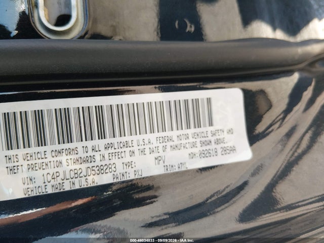 Auction sale of the 2018 Jeep Cherokee Latitude Fwd, vin: 1C4PJLCB2JD538283, lot number: 46034833