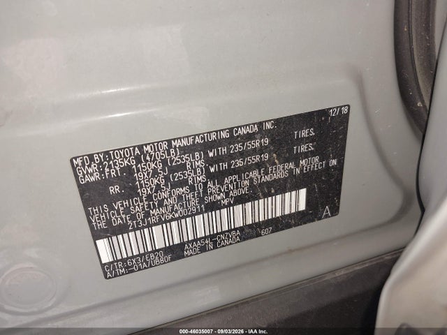 Toyota Rav4 Adventure 2019 2T3J1RFV6KW002911 Image 9