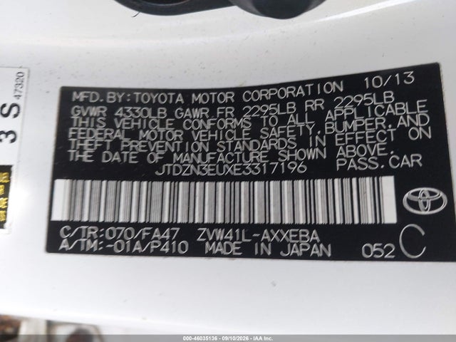 Продажа на аукционе авто 2014 Toyota Prius V Two, vin: JTDZN3EUXE3317196, номер лота: 46035136