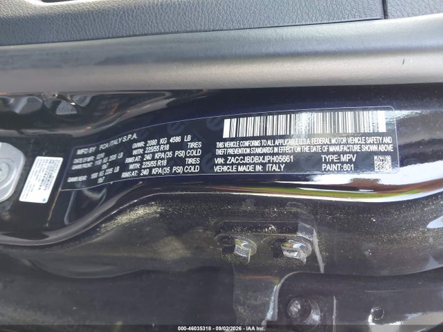 Продаж на аукціоні авто 2018 Jeep Renegade Limited 4x4, vin: ZACCJBDBXJPH05661, номер лоту: 46035318