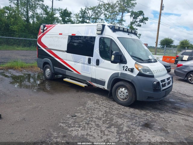46035491 :رقم المزاد ، 3C6URVHG5HE530075 vin ، 2017 Ram Promaster 3500 High Roof مزاد بيع