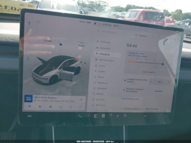 46035568 :رقم المزاد ، 7SAYGDEE4TA484187 vin ، 2026 Tesla Model Y مزاد بيع