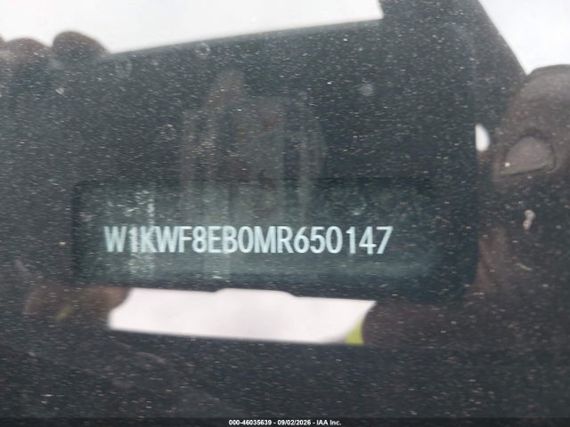 2021 Mercedes-benz C 300 4matic მანქანა იყიდება აუქციონზე, vin: W1KWF8EB0MR650147, აუქციონის ნომერი: 46035639