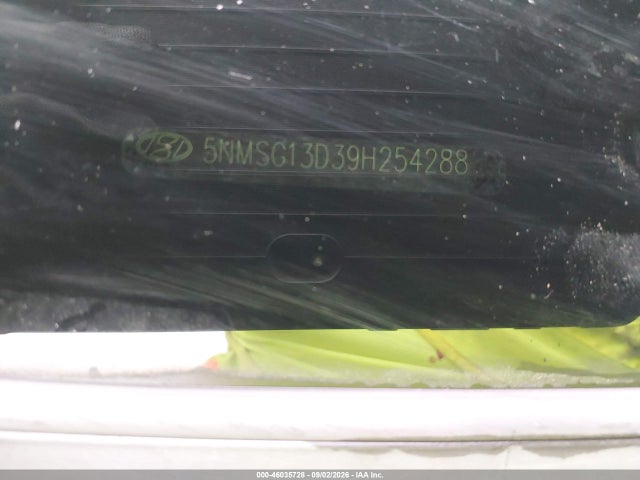 Aukcja sprzedaży 2009 Hyundai Santa Fe Gls, vin: 5NMSG13D39H254288, numer aukcji: 46035728
