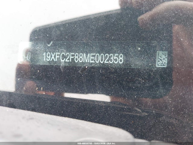 46035755 :رقم المزاد ، 19XFC2F88ME002358 vin ، 2021 Honda Civic Sport مزاد بيع