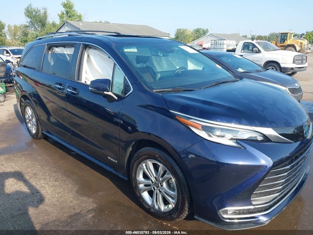 2021 Toyota Sienna Platinum მანქანა იყიდება აუქციონზე, vin: 5TDESKFCXMS014746, აუქციონის ნომერი: 46035793