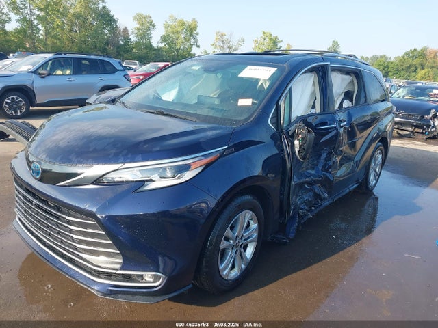 2021 Toyota Sienna Platinum მანქანა იყიდება აუქციონზე, vin: 5TDESKFCXMS014746, აუქციონის ნომერი: 46035793